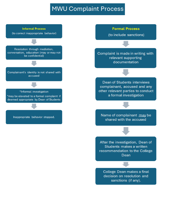 Infographic of Complaint Process Outlined Above